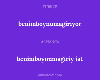 benimboynumagiriyor - benimboynumagiriy ist