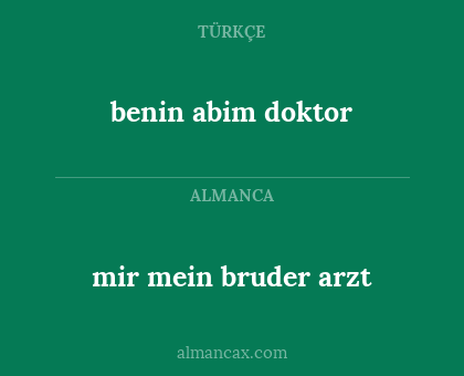 benin abim doktor - mir mein bruder arzt