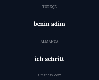 benin adim - ich schritt