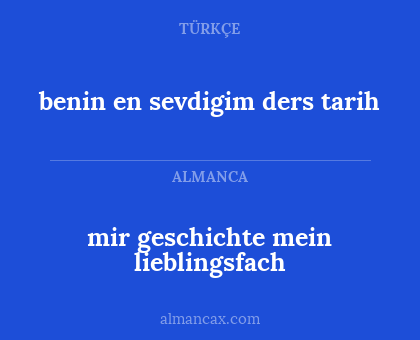 benin en sevdigim ders tarih - mir geschichte mein lieblingsfach