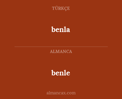 benla - benle