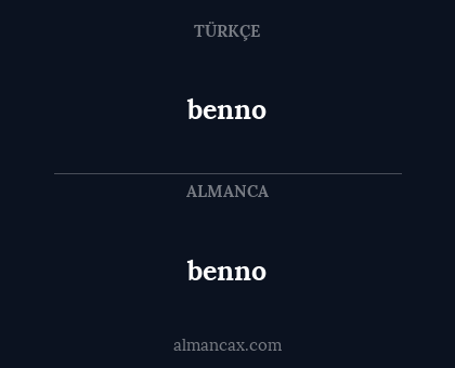 benno - benno