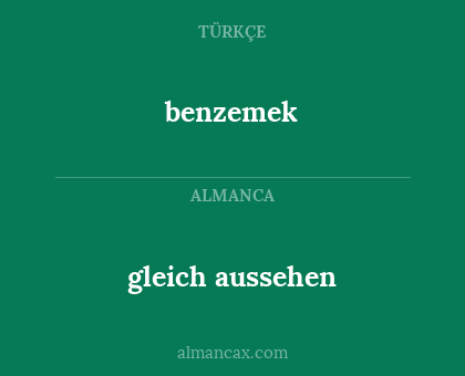 benzemek - gleich aussehen