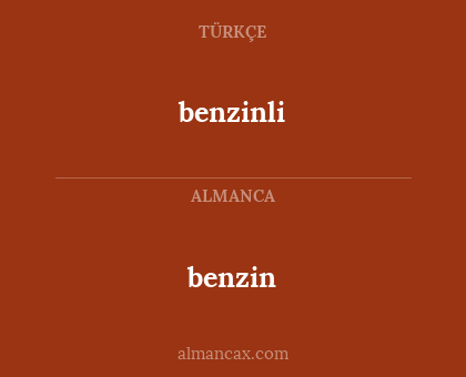 benzinli - benzin