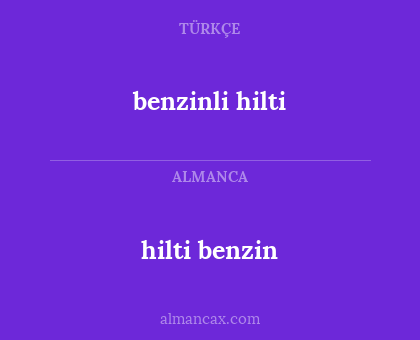 benzinli hilti - hilti benzin