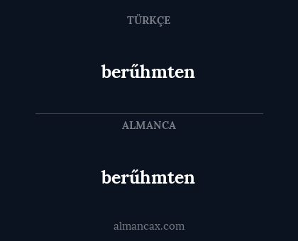 berűhmten - berűhmten