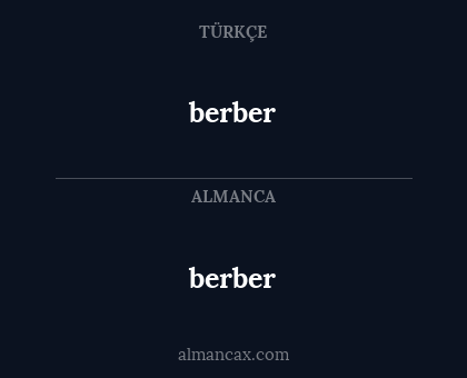 berber - berber