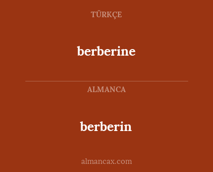 berberin - berberine