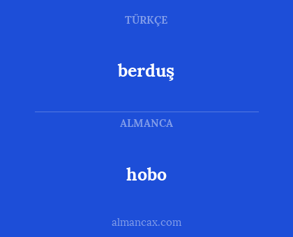 hobo - berduş
