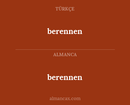 berennen - berennen