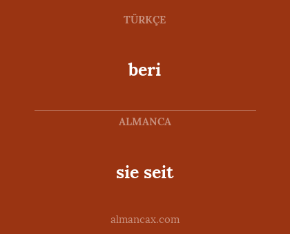 beri - sie seit