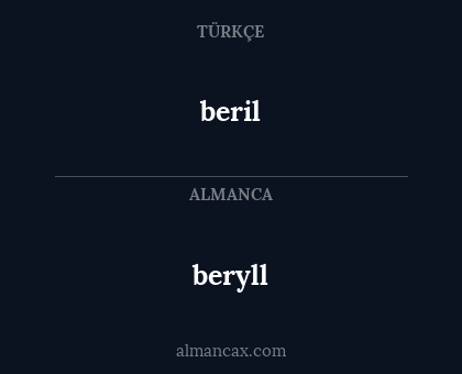 beril - beryll