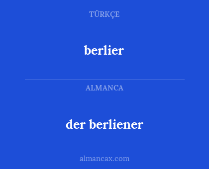 berlier - der berliener