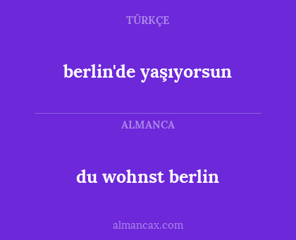 du wohnst berlin - berlin'de yaşıyorsun