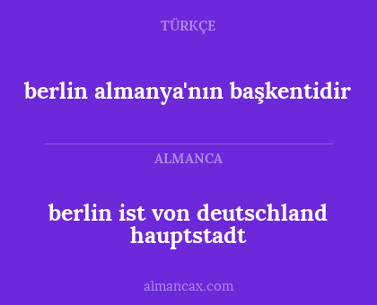 berlin almanya'nın başkentidir - berlin ist von deutschland hauptstadt
