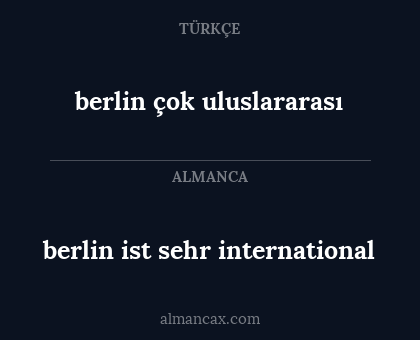 berlin çok uluslararası - berlin ist sehr international