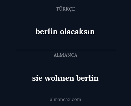 berlin olacaksın - sie wohnen berlin