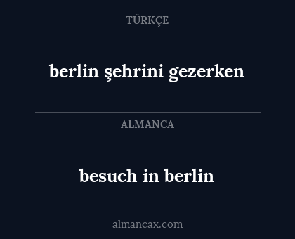 berlin şehrini gezerken - besuch in berlin