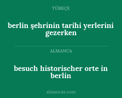 berlin şehrinin tarihi yerlerini gezerken - besuch historischer orte in berlin