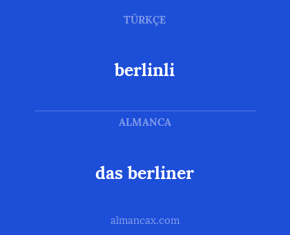 das berliner - berlinli