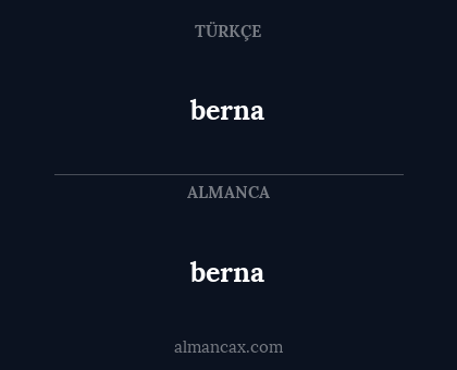 berna - berna