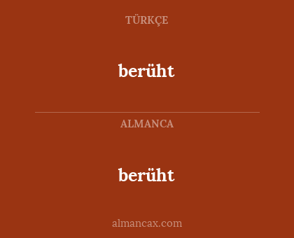 berüht - berüht