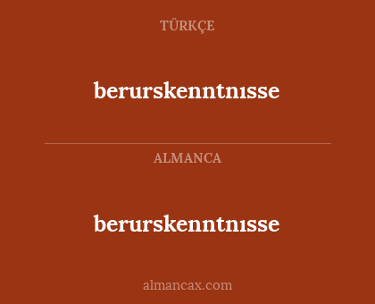 berurskenntnısse - berurskenntnısse