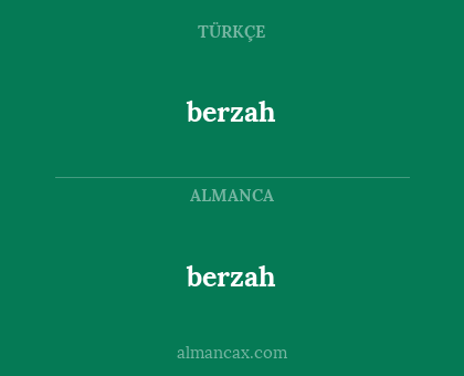 berzah - berzah
