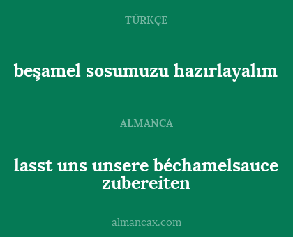lasst uns unsere béchamelsauce zubereiten - beşamel sosumuzu hazırlayalım