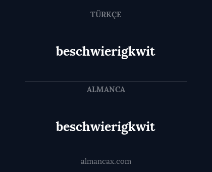 beschwierigkwit - beschwierigkwit