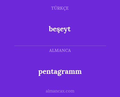 beşeyt - pentagramm