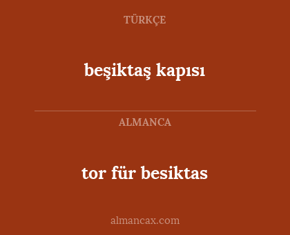 beşiktaş kapısı - tor für besiktas