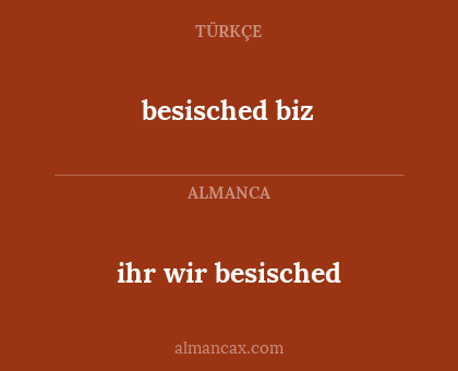 ihr wir besisched - besisched biz
