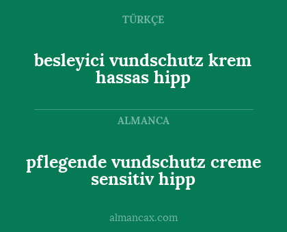 pflegende vundschutz creme sensitiv hipp - besleyici vundschutz krem hassas hipp