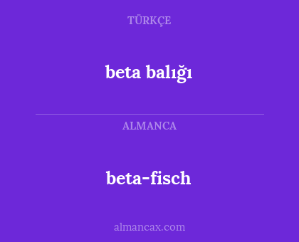 beta balığı - beta-fisch