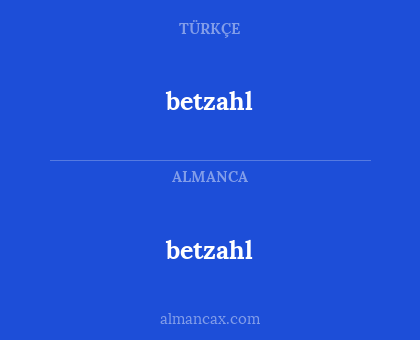 betzahl - betzahl