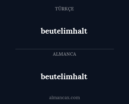 beutelimhalt - beutelimhalt