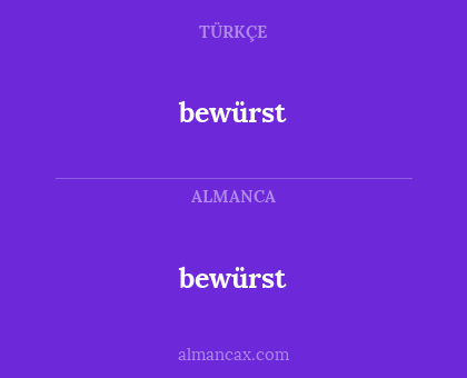 bewürst - bewürst