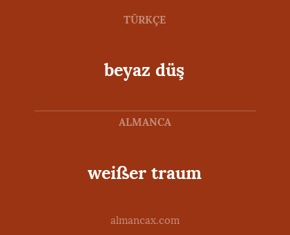 beyaz düş - weißer traum