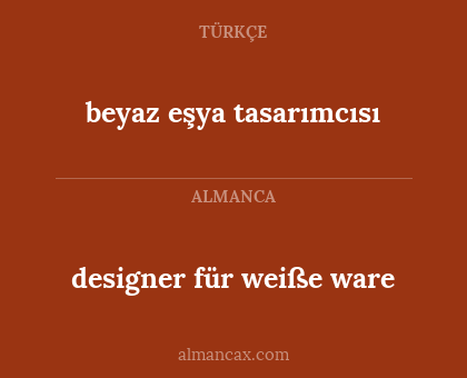 beyaz eşya tasarımcısı - designer für weiße ware