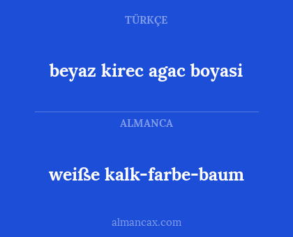 beyaz kirec agac boyasi - weiße kalk-farbe-baum