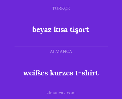 beyaz kısa tişort - weißes kurzes t-shirt