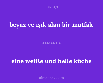 beyaz ve ışık alan bir mutfak - eine weiße und helle küche