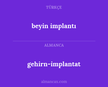beyin implantı - gehirn-implantat