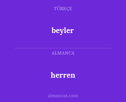 beyler - herren