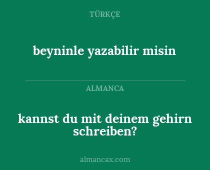 beyninle yazabilir misin - kannst du mit deinem gehirn schreiben?