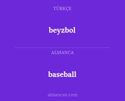 beyzbol - baseball