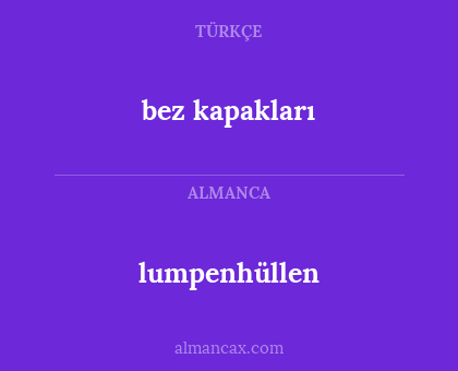 bez kapakları - lumpenhüllen