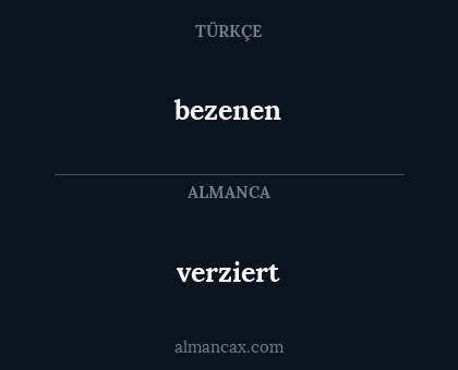verziert - bezenen