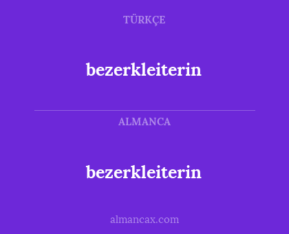 bezerkleiterin - bezerkleiterin